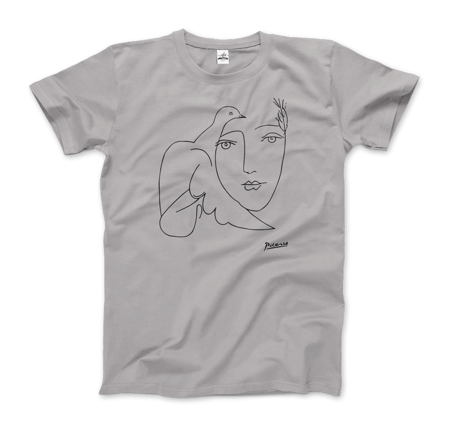 Men's or Women's Pablo Picasso Peace (Dove and Face) Artwork T-Shirt- Various Colors