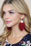Tassel Drop Earrings- 10 Colors