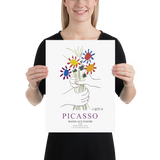 Pablo Picasso Hands With Flowers 1958 Artwork Poster
