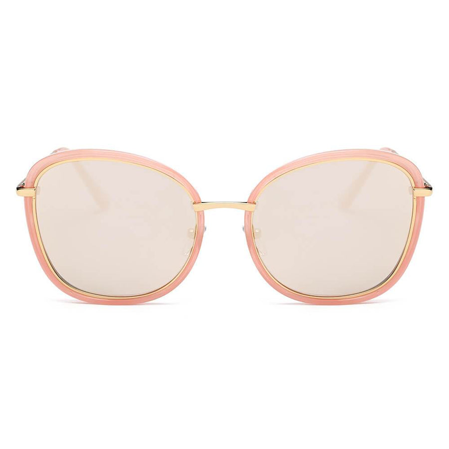BROOKVILLE | S2003 - Round Cat-Eye Oversized Sunglasses- 5 Colors