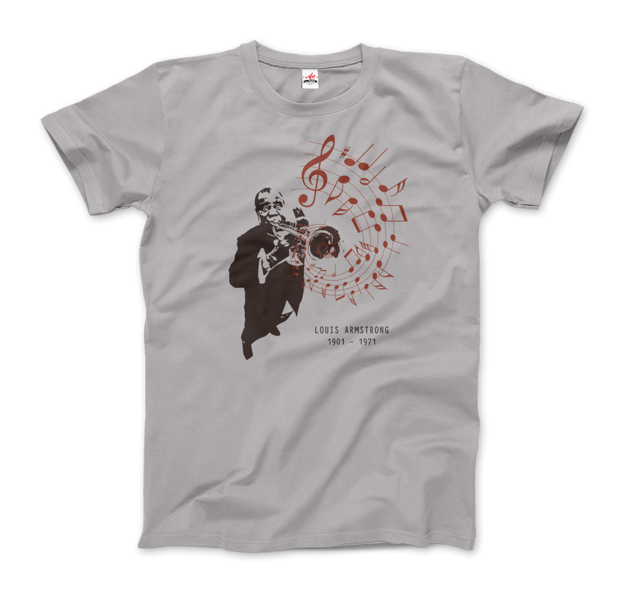 Men's or Women's Louis Armstrong (Satchmo) Playing Trumpet T-Shirt- Various Colors