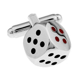 Silver Dice Cuff Links