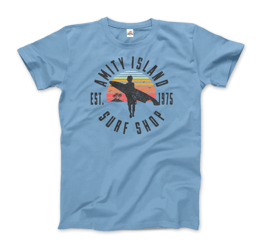 Men's or Women's Amity Island Surf Shop, Jaws T-Shirt- Various Colors