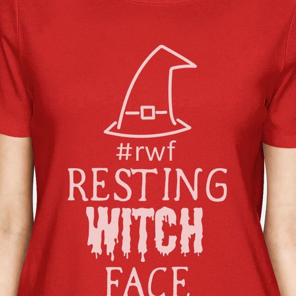 Resting Witch Face Women's T-Shirt- Red
