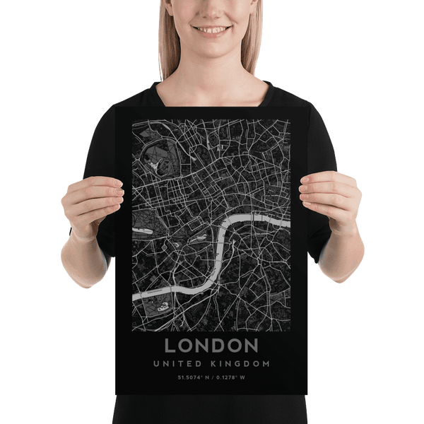 London City Map - United Kingdom Poster