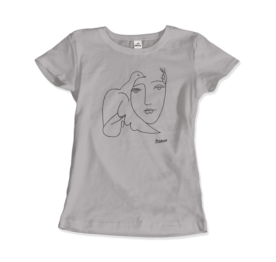 Men's or Women's Pablo Picasso Peace (Dove and Face) Artwork T-Shirt- Various Colors