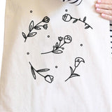 Icon Floral Pattern Tote Bag- Natural