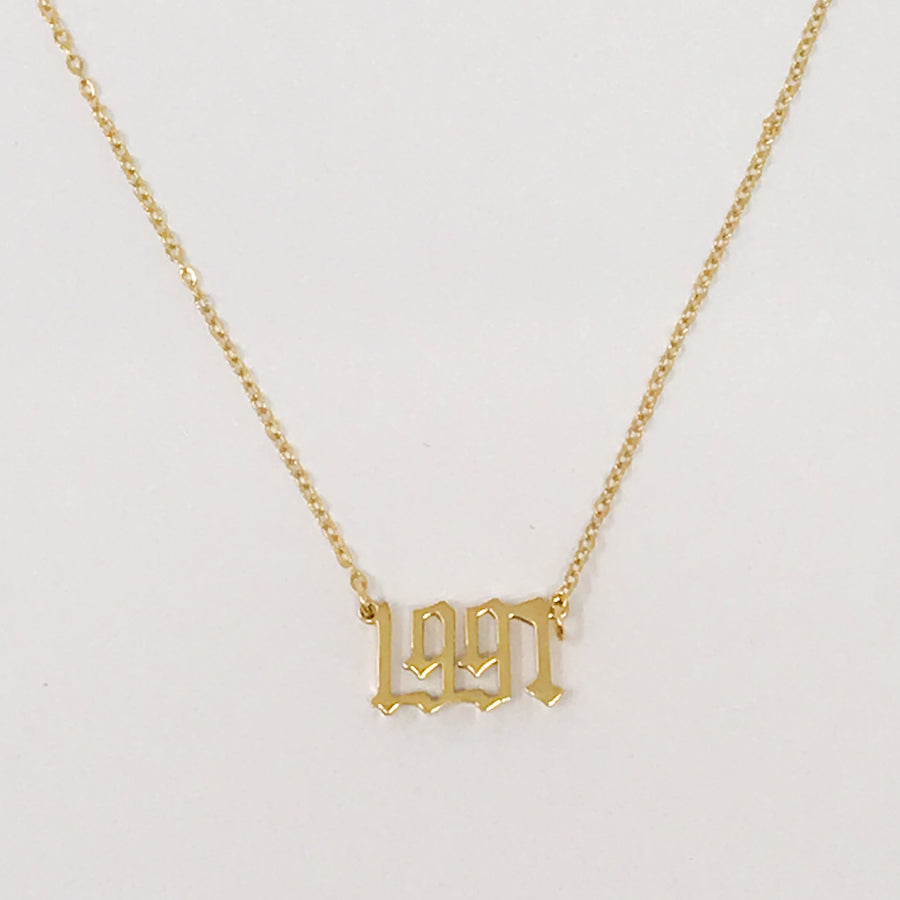 Gold Year Necklace