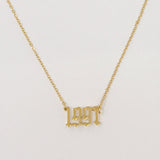 Gold Year Necklace