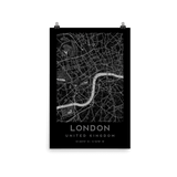 London City Map - United Kingdom Poster