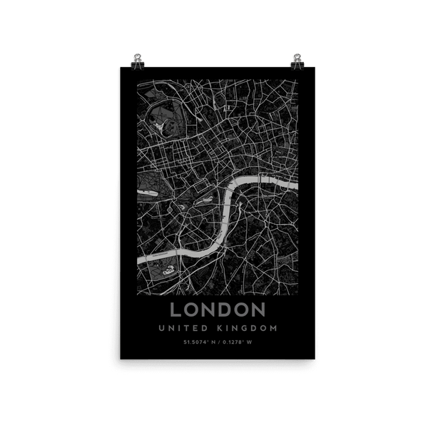 London City Map - United Kingdom Poster