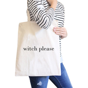 Witch Please Tote Bag- Natural