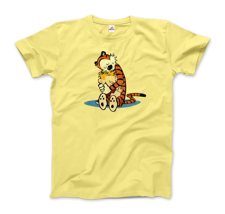 Men's or Women's Calvin and Hobbes Hugging T-Shirt- Various Colors