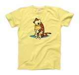 Men's or Women's Calvin and Hobbes Hugging T-Shirt- Various Colors