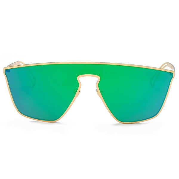 BEVERLY | S2030 - Women Square Futuristic Flat Lens Sunglasses