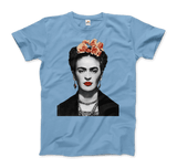 Men's & Women's Frida Kahlo With Flowers Poster Artwork T-Shirt- 5 Colors