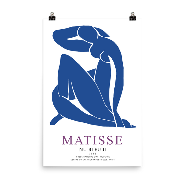 Henri Matisse Nu Bleu II (Blue Nude II) 1952 Artwork Poster