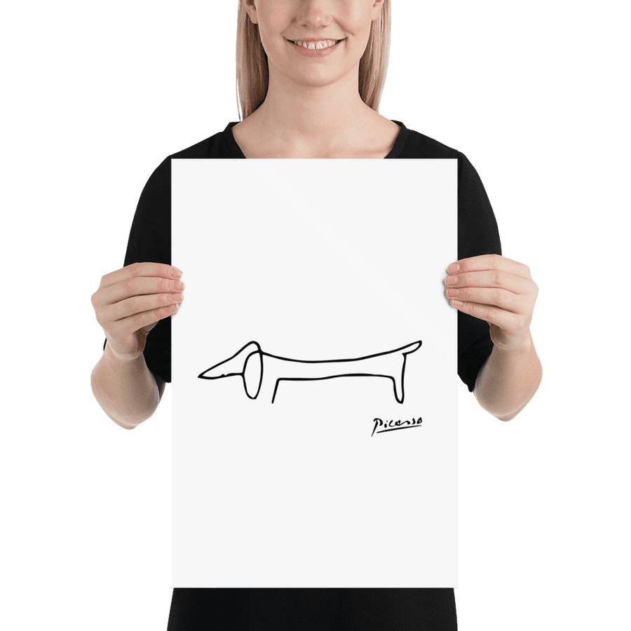 Pablo Picasso Dachshund Dog (Lump) Artwork Poster
