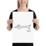 Pablo Picasso Dachshund Dog (Lump) Artwork Poster