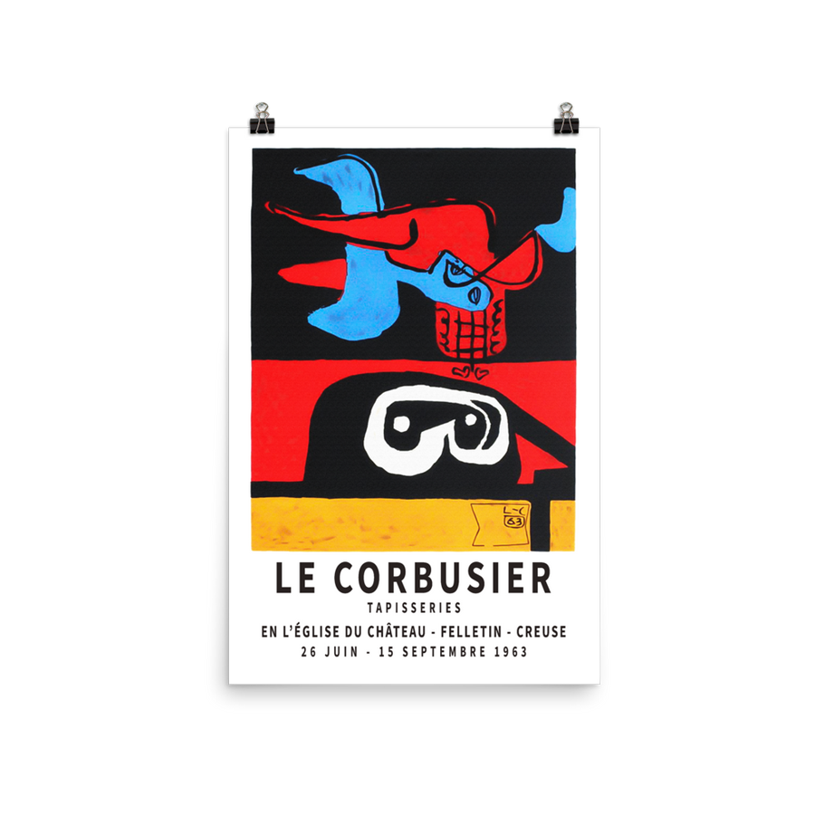 Le Corbusier 1963 Exhibition Artwork Poster
