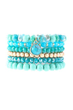 Multi Line Beaded Bracelet- 6 Colors