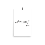 Pablo Picasso Dachshund Dog (Lump) Artwork Poster