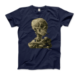 Men's & Women's Van Gogh Skull of a Skeleton With Burning Cigarette 1886 T-Shirt- 5 Colors