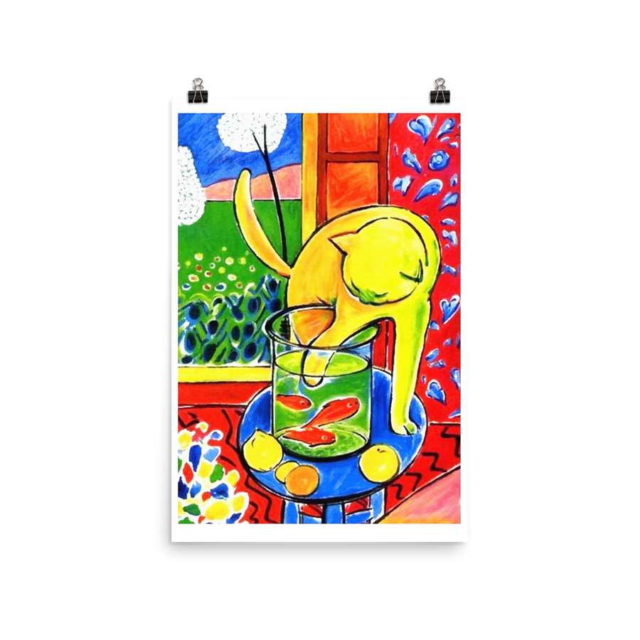 Henri Matisse the Cat With Red Fishes 1914 Poster