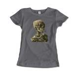 Men's & Women's Van Gogh Skull of a Skeleton With Burning Cigarette 1886 T-Shirt- 5 Colors