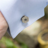 Silver Screw Cuff Links
