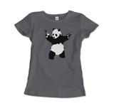 Banksy Pandamonium Armed Panda Artwork T-Shirt
