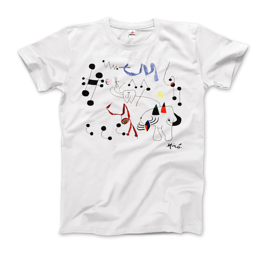 Men's or Women's Joan Miro Woman Dreaming of Escape 1945 Artwork T-Shirt- Various Colors