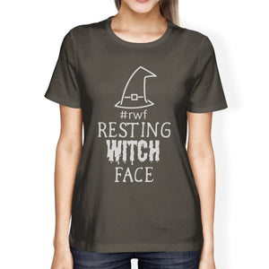 Resting Witch Face Women's T-Shirt- Dark Grey