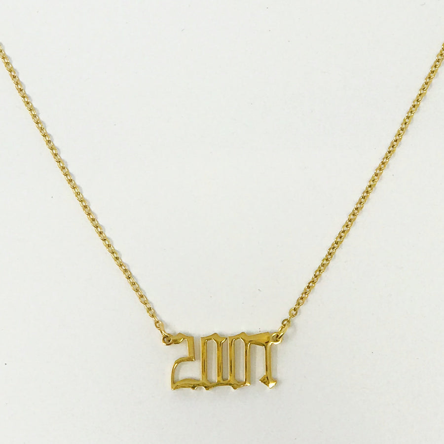Gold Year Necklace