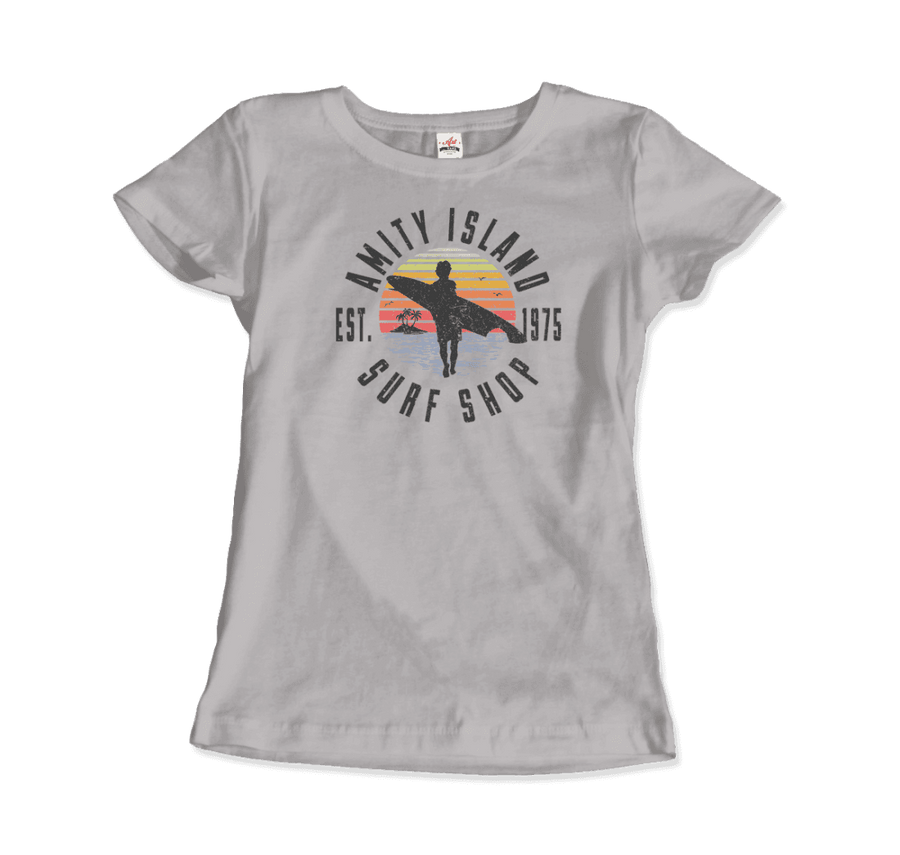 Men's or Women's Amity Island Surf Shop, Jaws T-Shirt- Various Colors