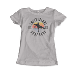 Men's or Women's Amity Island Surf Shop, Jaws T-Shirt- Various Colors