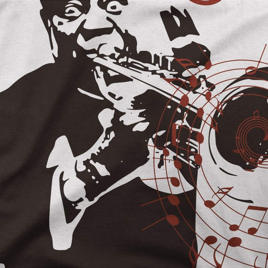Men's or Women's Louis Armstrong (Satchmo) Playing Trumpet T-Shirt- Various Colors