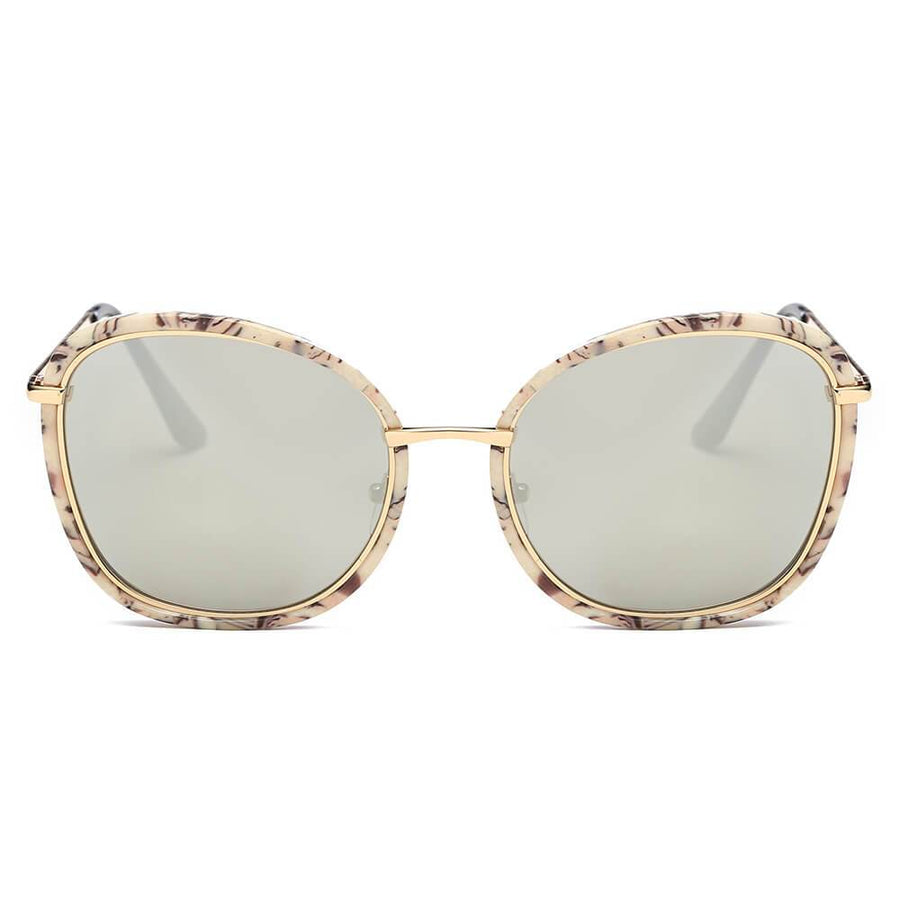 BROOKVILLE | S2003 - Round Cat-Eye Oversized Sunglasses- 5 Colors