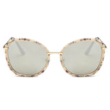 BROOKVILLE | S2003 - Round Cat-Eye Oversized Sunglasses- 5 Colors