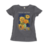 Van Gogh Five Sunflowers 1888, Artwork T-Shirt- 5 Colors