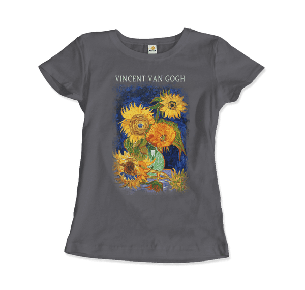 Van Gogh Five Sunflowers 1888, Artwork T-Shirt- 5 Colors