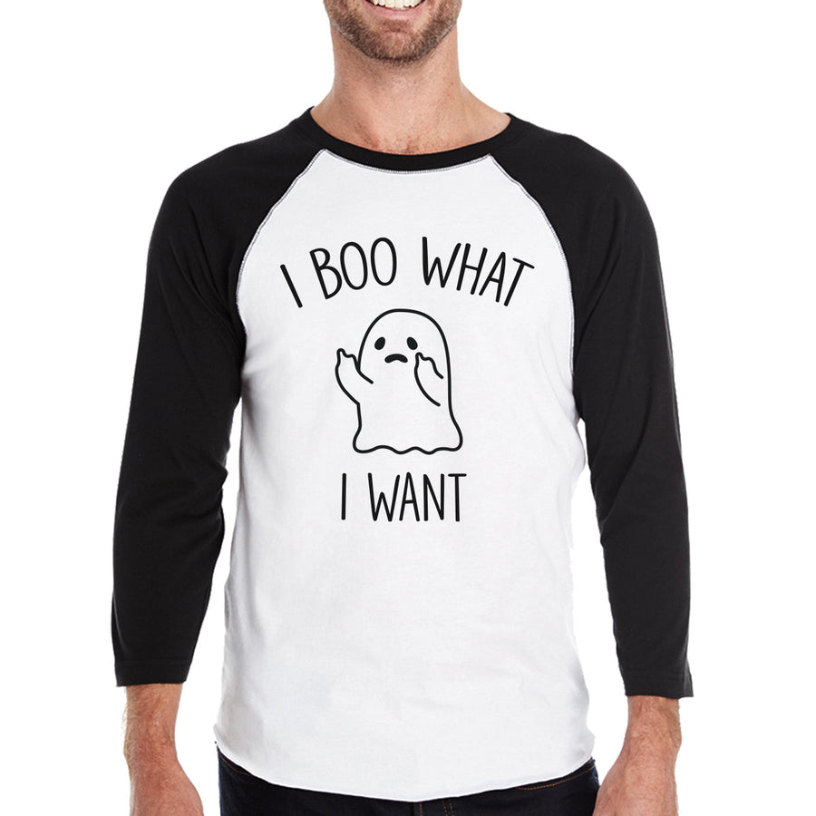 I Boo What I Want Ghost Baseball Tee