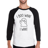 I Boo What I Want Ghost Baseball Tee