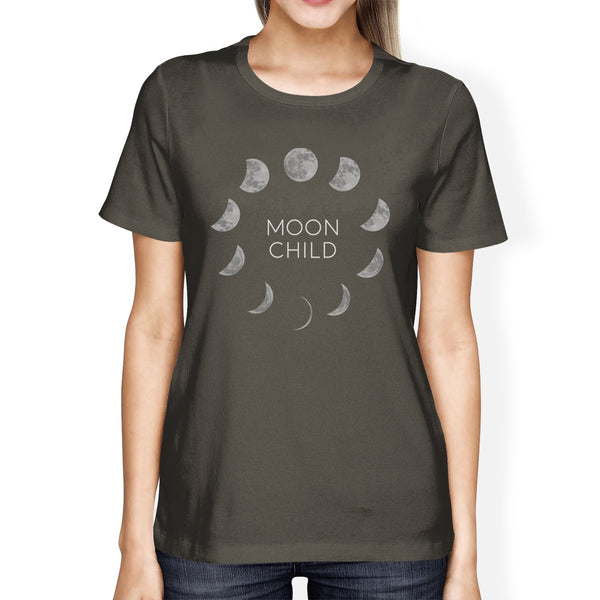Moon Child Women's T-Shirt- Dark Grey