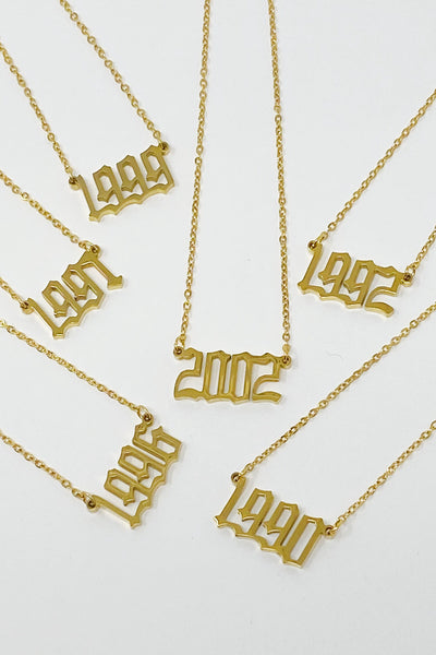 Gold Year Necklace