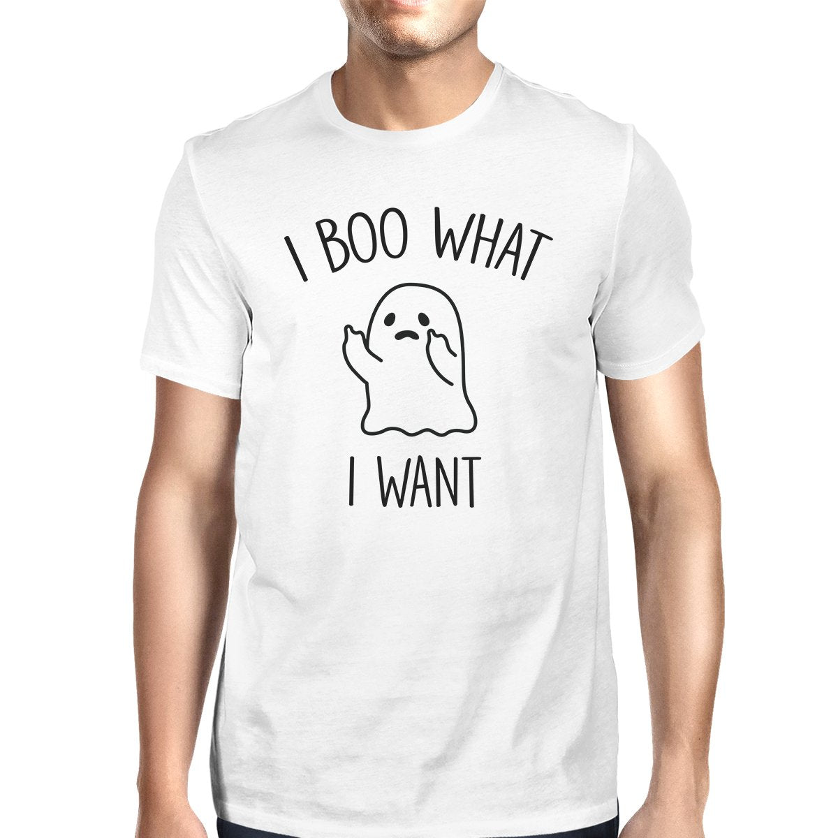 I Boo What I Want Ghost T-Shirt White