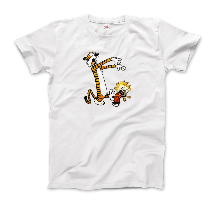 Men's & Women's Calvin and Hobbes Playing Zombies T-Shirt- 2 Colors