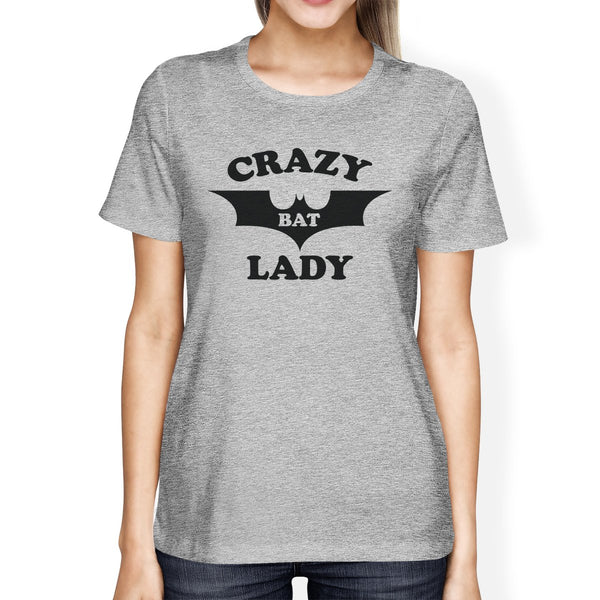 Crazy Bat Lady Women's T-Shirt- Heather Grey