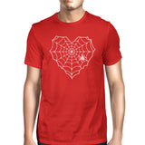 Heart Spider Web T-Shirt- Red