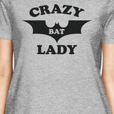 Crazy Bat Lady Women's T-Shirt- Heather Grey